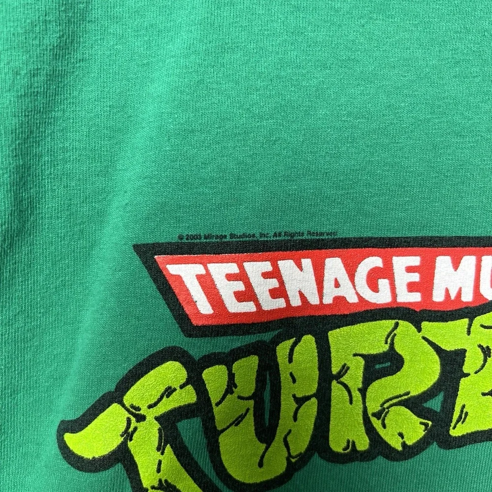 Vintage Y2K 2003 Teenage Mutant Ninja Turtles TMNT Logo T-Shirt Size Large